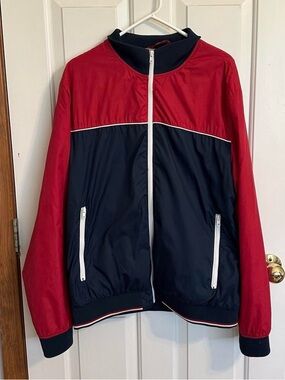 Navy and Red H&M Windbreaker